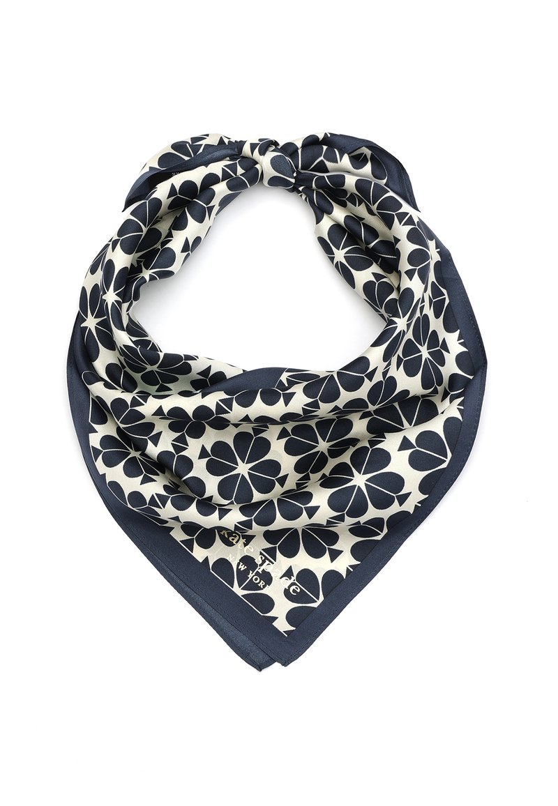 kate spade new york - FLOWER STRIPE - Scarf - squid ink, Förstora