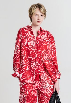 Button-down blouse - var rosso
