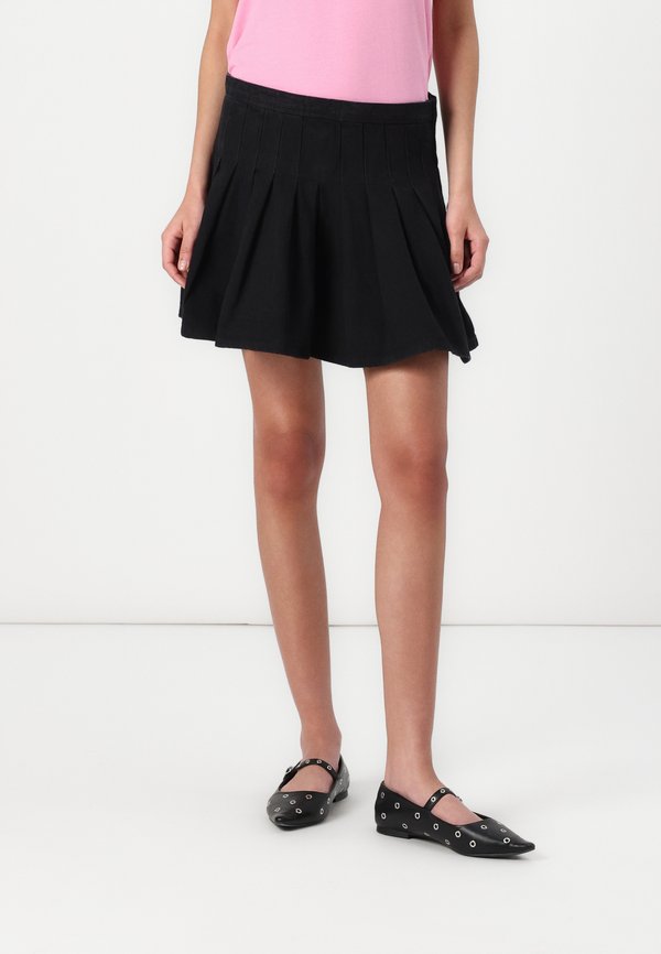 ONLJEAN PLEAT SKIRT - Mini skirt