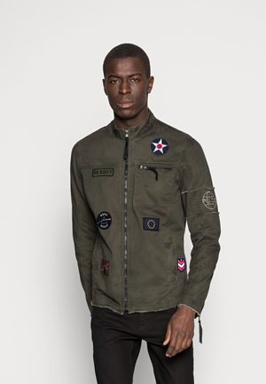 BE THEO PAT - Veste en jean - khaki