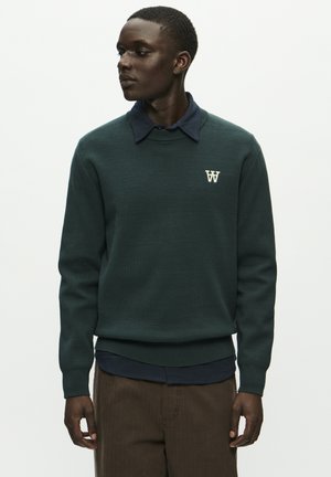 DOUBLE A BY W.W. CURT CREW NECK - Jumper - green gables