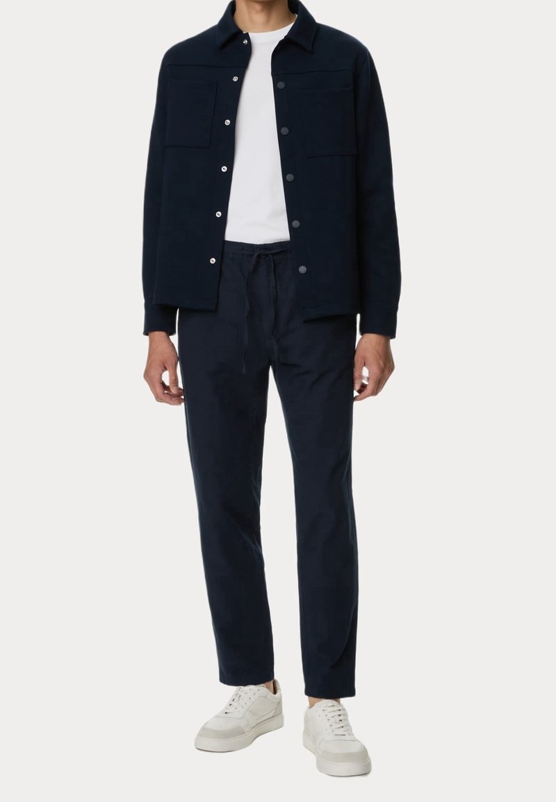 Pantalon Homme Marks & Spencer - Bleu Marine Velours Côtelé - Taille 36W/29L - Occasion Excellent état