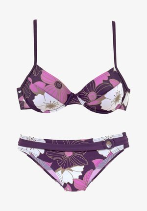 LASCANA Bikini - lila-bedruckt