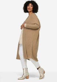 Angel of Style LONGCARDIGAN LONG-SLEEVE - Cardigan - taupe