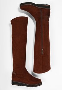 Marco Tozzi Botas de cuña - cognac