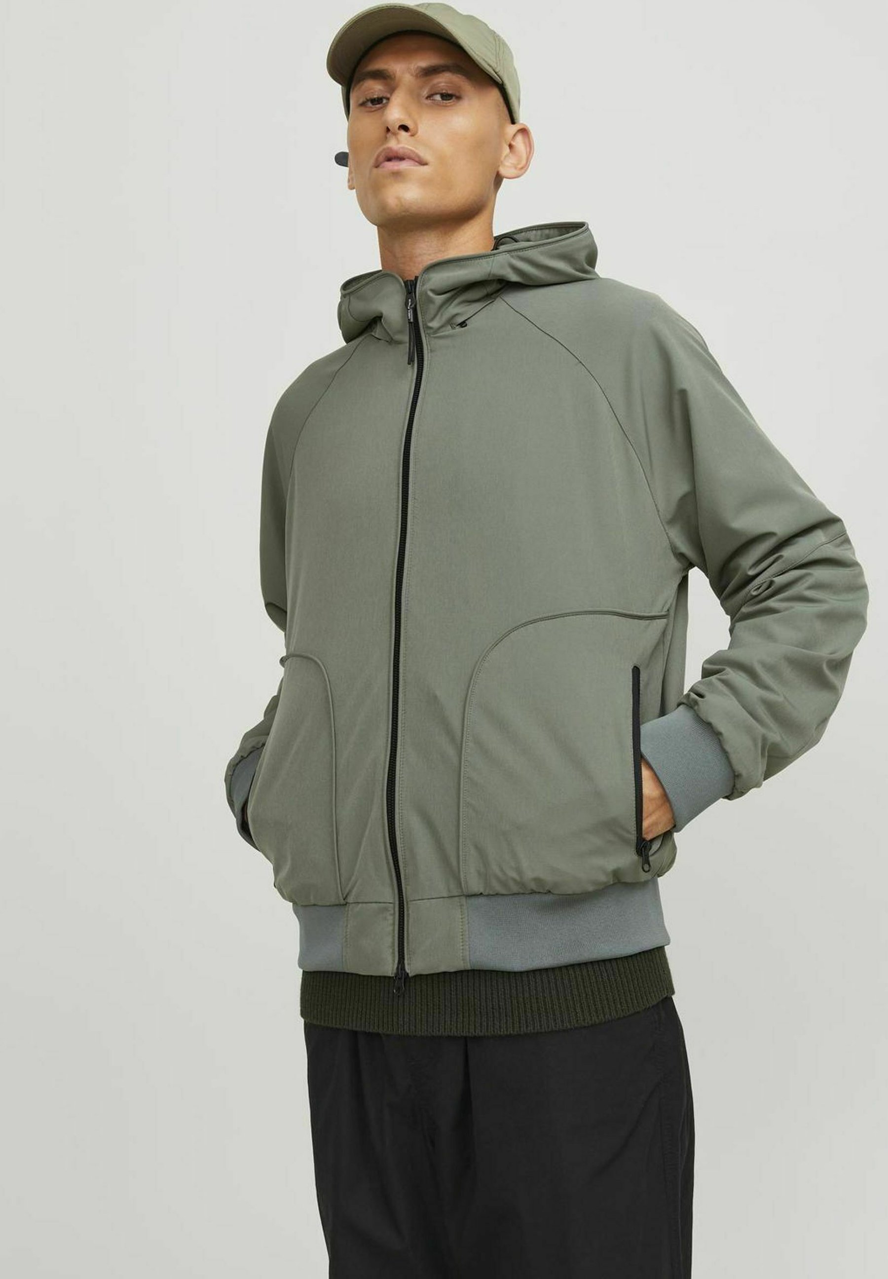 JACK & JONES Jcocarson Light Jacket Hood Sts - Heren Overgangsjas Met Capuchon