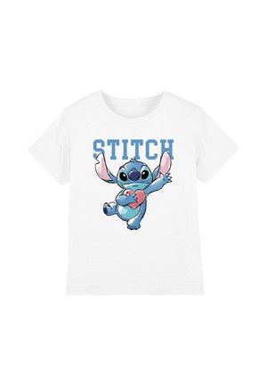 Disney LILO AND STITCH CLUTCHING HEARTS - T-Shirt print - white