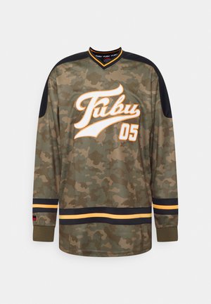 UNISEX VARSITY CAMO HOCKEY LONGSLEEVE - Maglietta a manica lunga - olive