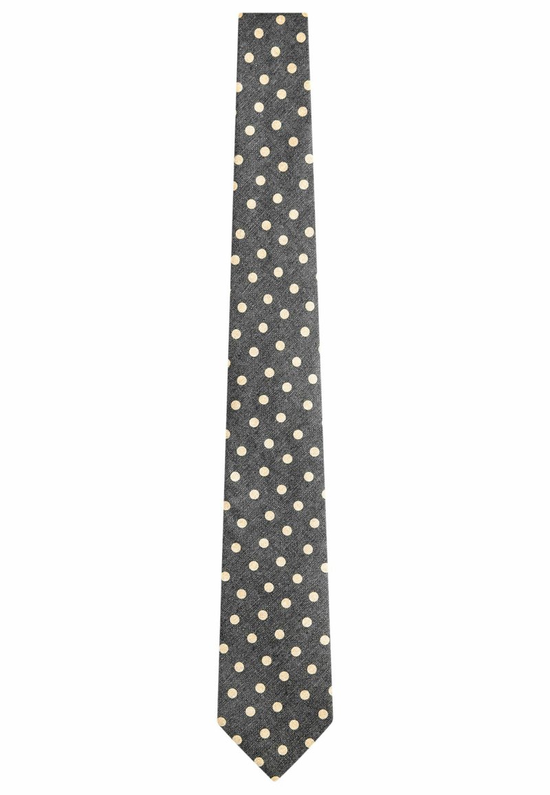 Next SIGNATURE MADE IN ITALY PRINTED MELANGE - REGULAR FIT - Kravata - navy blue polka dot