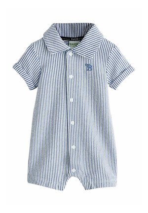 REGULAR FIT - TEXTURED STRIPE - Kezeslábas - blue