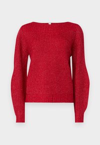ONLFILIZ BOAT NECK - Strickpullover - equestrian red