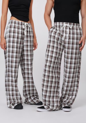 UNISEX - Tygbyxor - brown,white