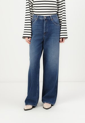 CARY WIDE LEG - Široké nohavice - medium blue