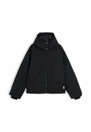 Tommy Hilfiger, TOMMY HILFIGER SHINY WATER REPELLENT DOWN HOODED PARKA - Giacca da mezza stagione - black