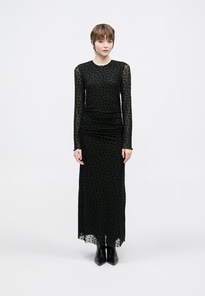 MAUDE HEARTS DRESS - Maxi šaty - black