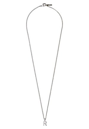 CHARM NECKLACE WITH R PENDANT UNISEX - Halskette - silver-coloured
