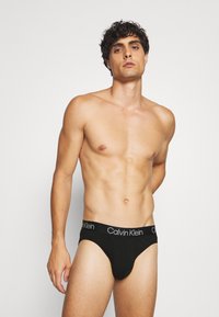 Calvin Klein Underwear HIP BRIEF 3 PACK MODERN STRUCTURE COTTON - Slip - black