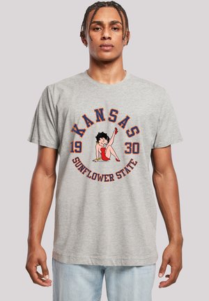 Print T-shirt - heather grey