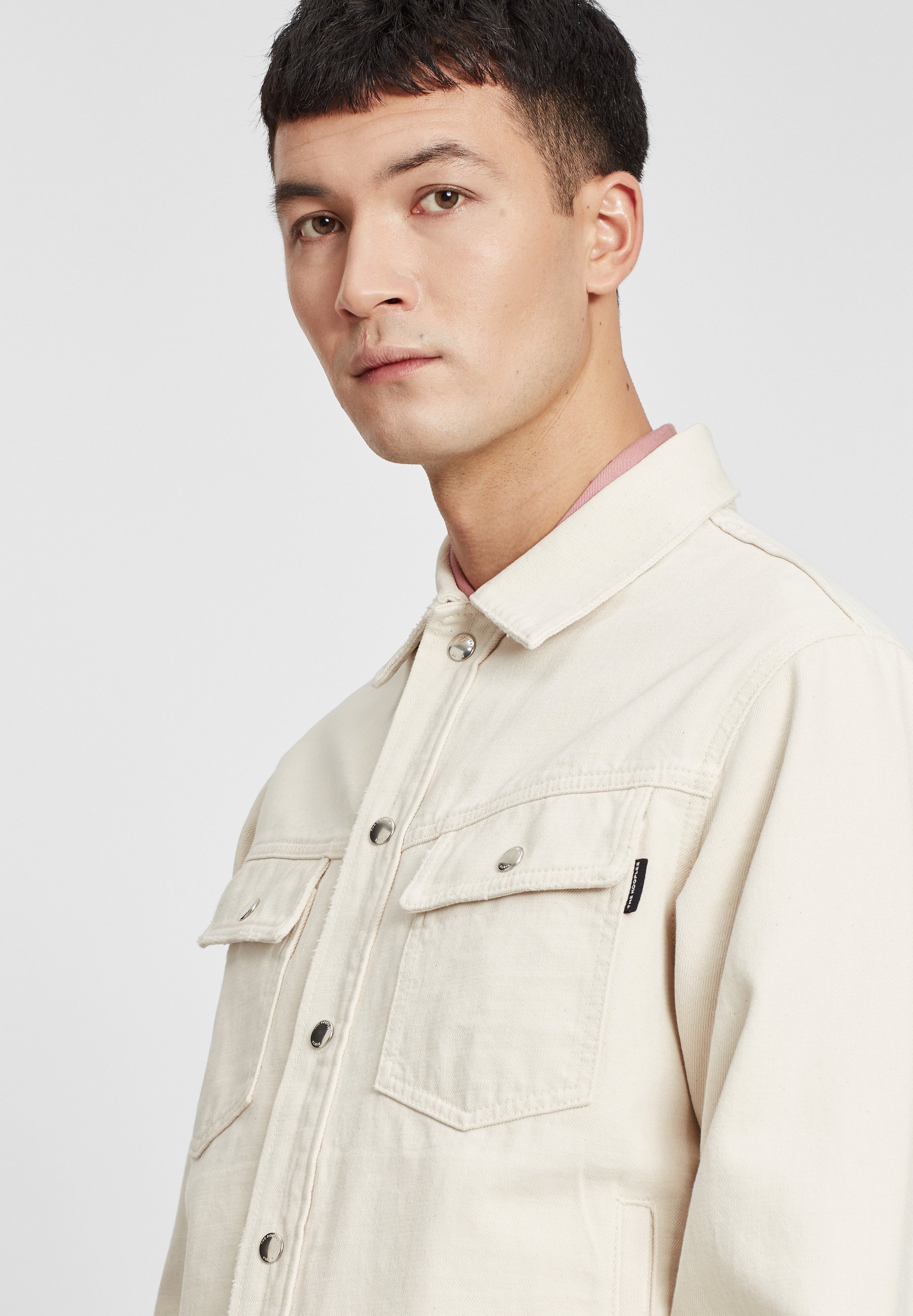 The Kooples À BOUTONS PRESSION Veste en jean natural The Kooples À BOUTONS PRESSION Veste en jean natural