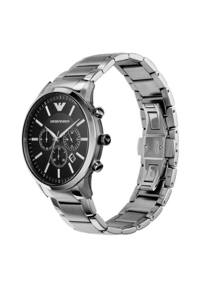 Emporio Armani Rannekello ajanottotoiminnolla - silver-coloured