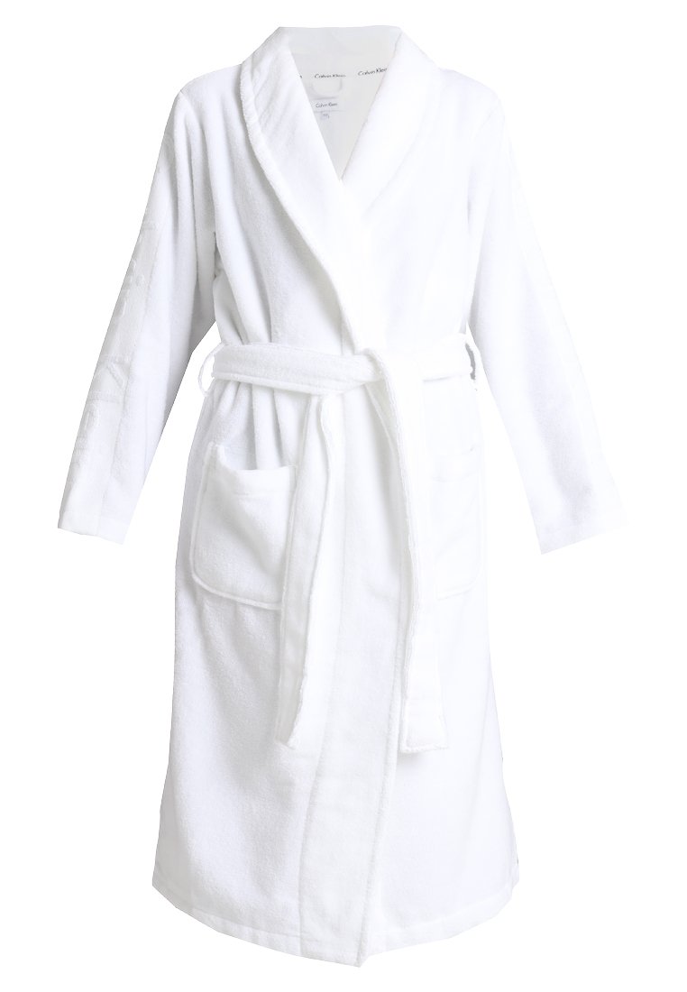 atomair moord Vlak Calvin Klein Underwear ROBE - Badjas - white/wit - Zalando.nl