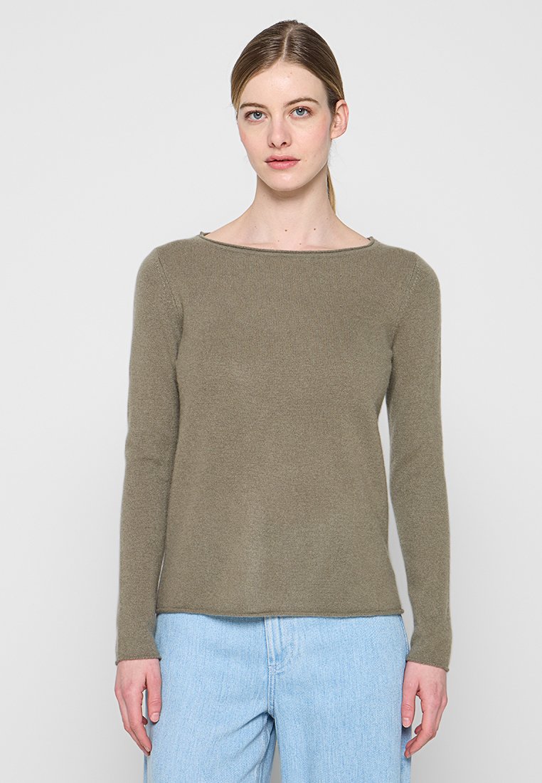 Just Cashmere Trui kaki