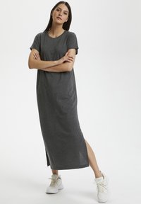 Kaffe - CELINA  - Jerseyjurk - dark grey melange Miniatuurafbeelding 1