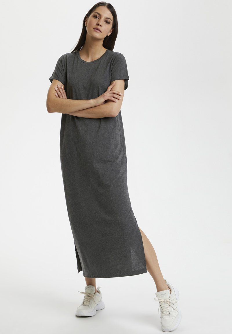 Kaffe - CELINA  - Jerseyjurk - dark grey melange, Vergroten