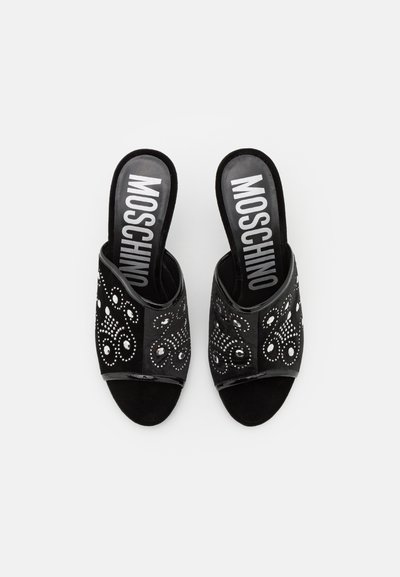 MOSCHINO Muiltjes met hak - nero