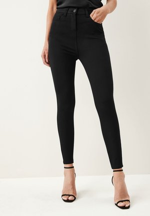 PONTE SLIM LEG - Kelnės - black