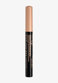 Lång svart och roséguldig penna märkt "24H Eye Stix" designad för långvarig ögonskuggeapplikation.