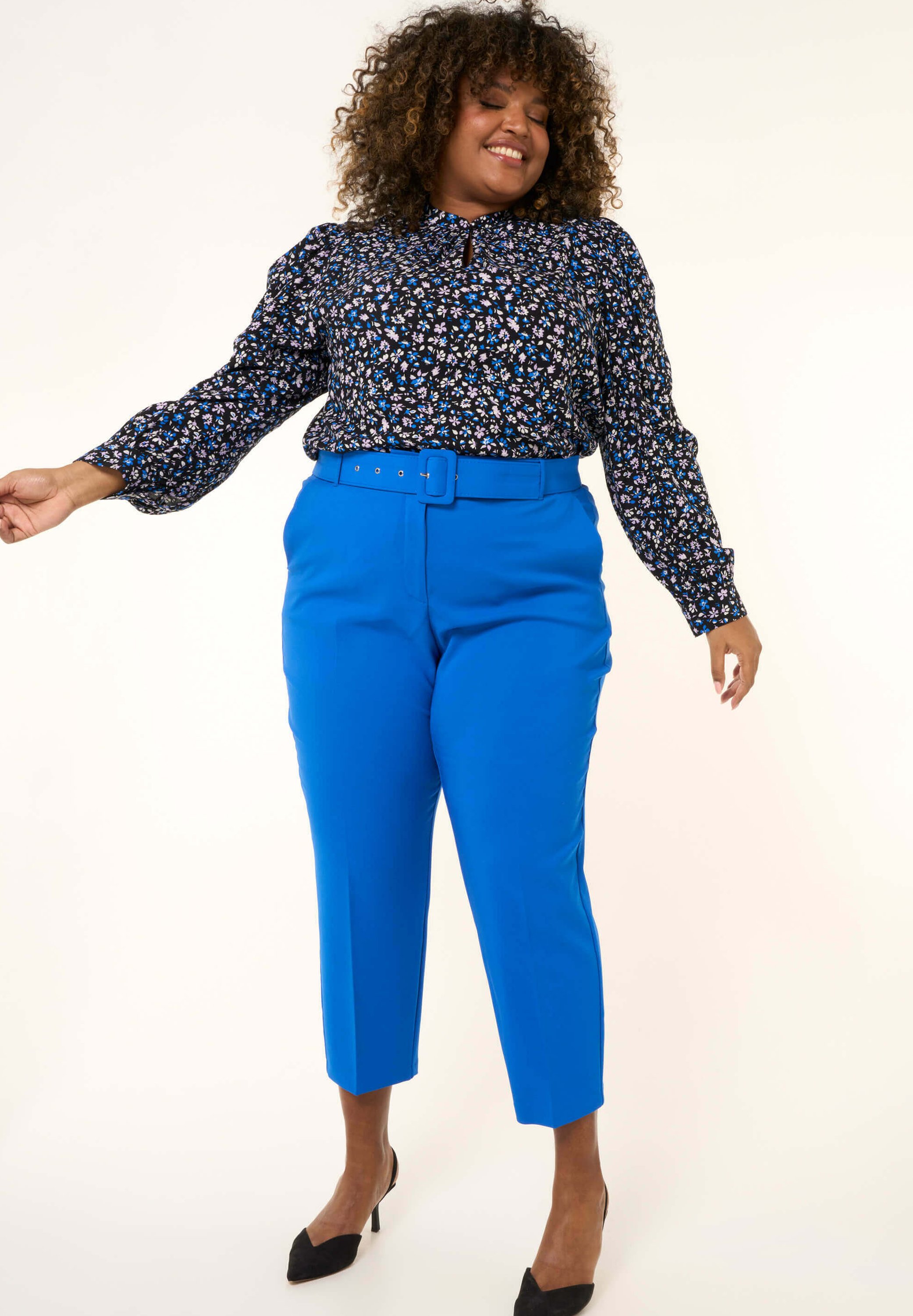 MS Mode MET RIEM - Broek - blue/donkerblauw - Zalando.nl