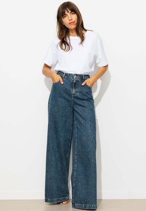 Promod, CESAR JEAN LARGE TAILLE HAUTE - Wide Leg - jean brut