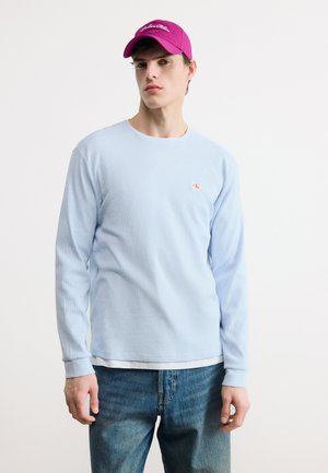 WAFFLE BADGE TEE - Μπλούζα με μακριά μανίκια - plein air