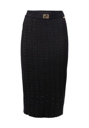 INFLUENCER Bleistiftrock - black