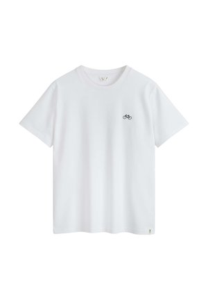 MELA T-SHIRT SCHWER PRAVIN EMBROIDERY - T-Shirt basic - weiß   bike