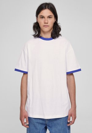 RINGER TEE - T-shirt basique - white royal