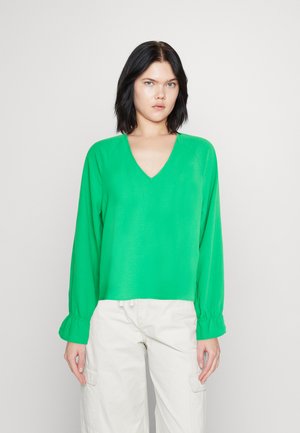 Vero Moda POLLIANA INGE LS WVN GA - Μπλούζα - bright green