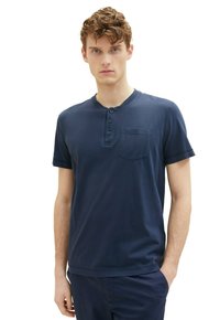 TOM TAILOR MIT STARKER WASCHUNG - T-Shirt basic - sky captain blue