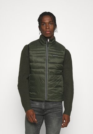 JJEACE BODYWARMER COLLAR NOOS - Liivi - forest night