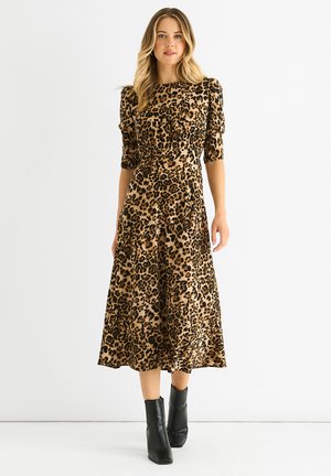ANIMAL PRINT - Jurk - brown