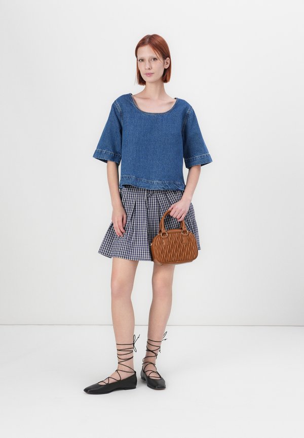 ONLISADORA CHECK MINI SKIRT - Mini skirt - night sky4