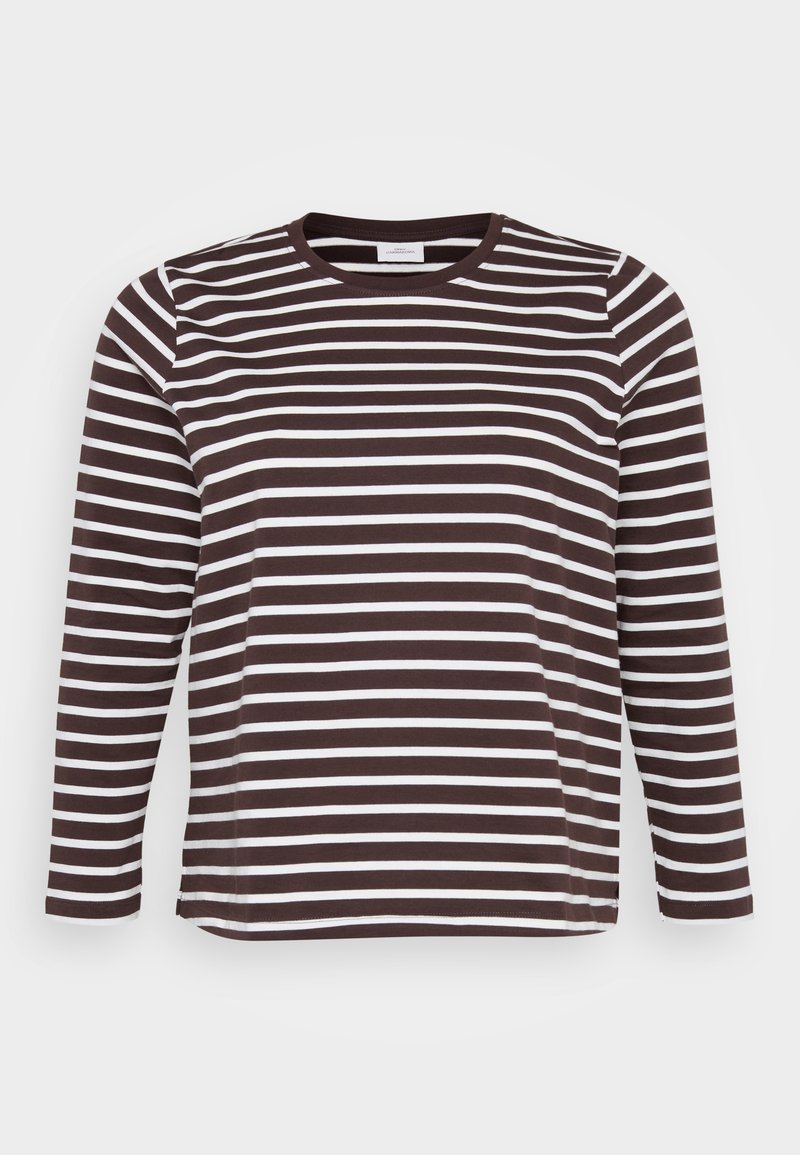 ONLY Carmakoma Longsleeve donkerbruin