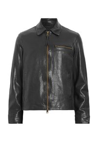 MILLER JACKET - Lederjacke - black