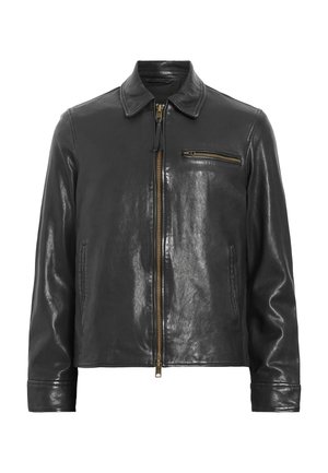 AllSaints MILLER JACKET - Leather jacket - black
