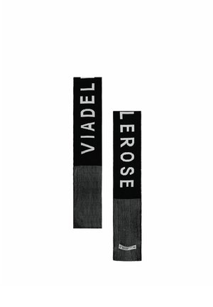 #VDR VILLADELLEROSE, LOGO STRIPED KNIT SCARF - Κασκόλ - black