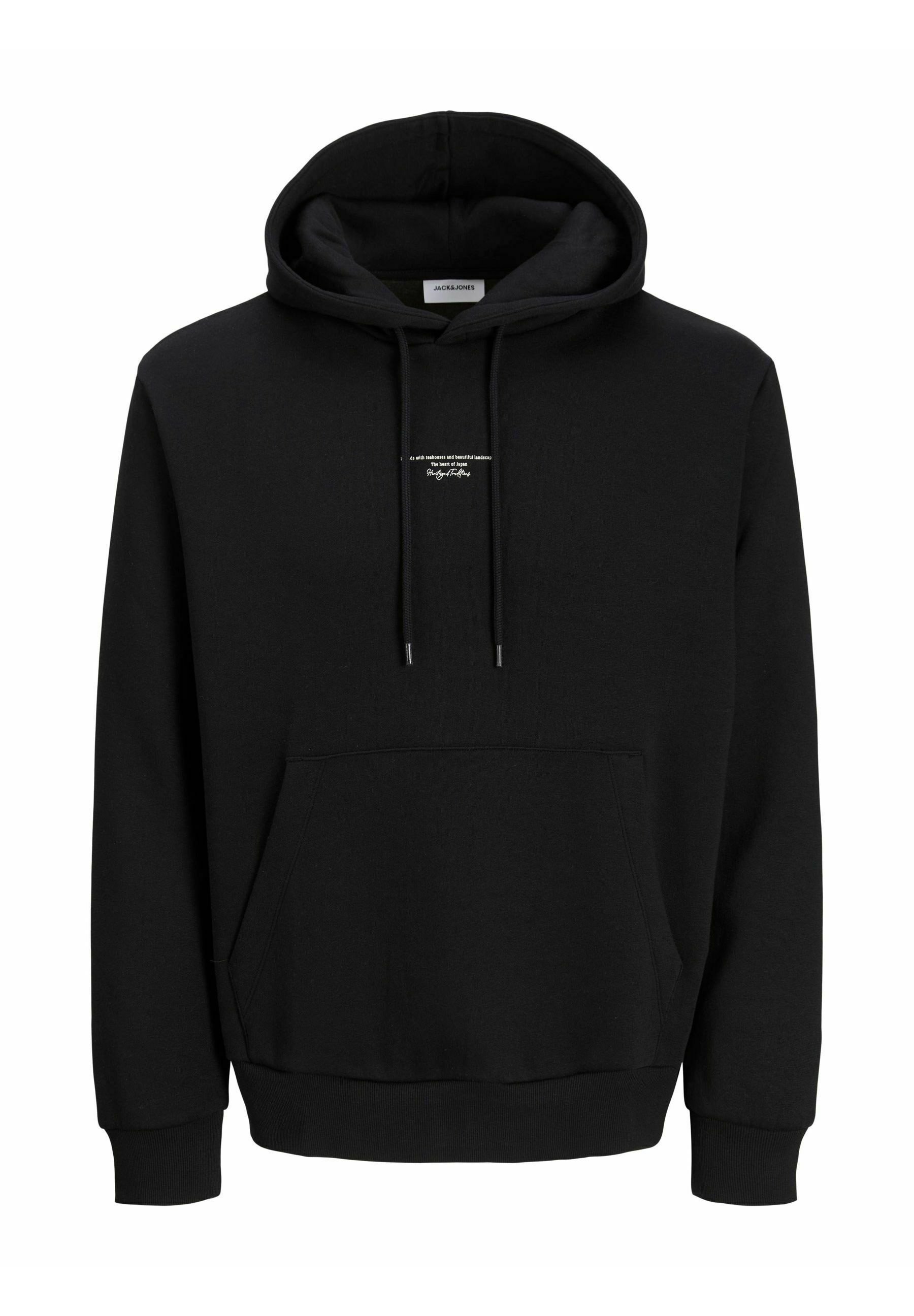 Jack & Jones Plus Size Printed - Hoodie - black - Zalando.co.uk