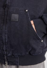 Carhartt WIP ACTIVE RIVET JACKET MAITLAND - Jeansjakke - black