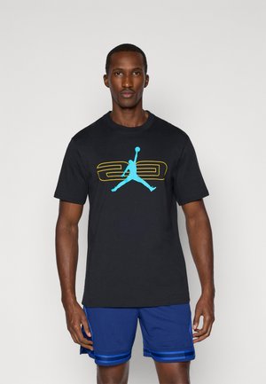 CREW - Camiseta deportiva - black/gamma blue