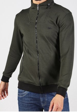 Gabbiano Felpa con zip - dark green